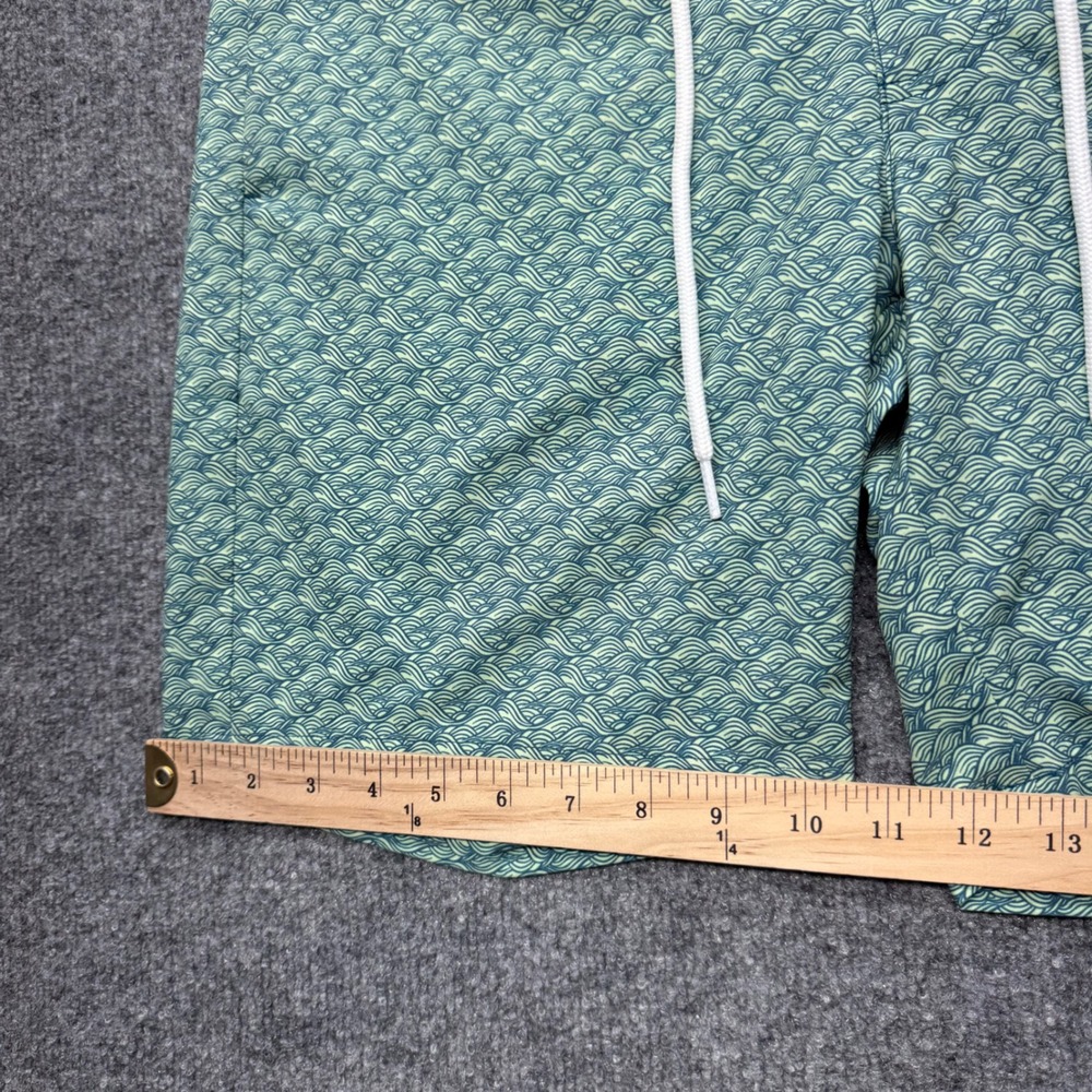 The Normal Brand Mens Teal Green Wave Print Board Shorts Swim Trunks Size 31 - Picture 3 of 7